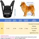Mosago Dog Backpack Carrier, Adjustable Pet Front Carriers, Legs Out Carrying Sling Travel Bag for Small Medium Dogs 4-7 Lbs, Soft Wearable Puppy Chest Carry Backpacks for Walking/Hiking/Camping