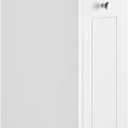 VASAGLE Slim Storage Cabinet, Narrow Storage Organizer with Slide Out Drawers, Freestanding Toilet Paper Holder, Small Space Skinny Cabinet for Bathroom Kitchen Corner, Cloud White UBBC847P31