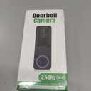1080P Wireless Video Doorbell Camera, AI Human Detection, 2-Way Audio, Night Vision, 5200mAh Battery Powered, Real-Time Motion Alerts, Cloud Storage, 2.4GHz WiFi Only