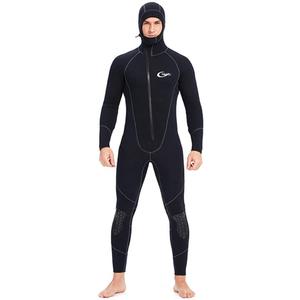 Wetsuits Men's Ultra Stretch 7Mm Neoprene Wetsuit, Winter Warm Front Zip Full Body Diving Suit for Snorkeling Scuba Diving Swimming Surfing 4XL