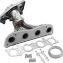 A-Premium Engine Exhaust Manifold Kit W/Gaskets & Springs & Studs [DOHC 4Cyl 1.8L 2.0L] Compatible with Nissan Sentra 2007-2019, Versa 2007-2012, NV200 2013-2021