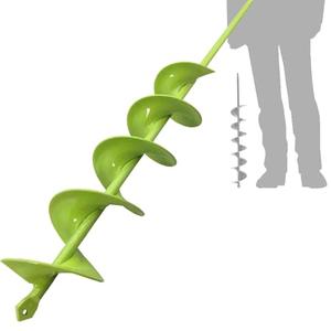 TCBWFY 3x24 Inch Auger Drill Bit for Planting, Easy Planter Garden Auger for Bulbs, Bedding Plants & Post Holes - Compatible with 3/ 8" Hex Drive