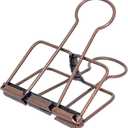 Extra Large Binder Clips 2 Inch, Big Paper Clamps Copper for Office School Supplies (15Pcs)