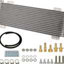 LPD47391 40k Transmission Oil Cooler Kit Low Pressure Drop Trans Cooler Compatible with Heavy Duty 40,000 GVW Max Includes Mounting Hardware