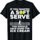 Cool Tennis Novelty for Men Women Boys Girls Tennis Players T-Shirt, M