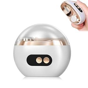 Electric Nail Clipper, Electric Nail Clippers for Seniors, 3 in 1 Electric Automatic Nail Clipper for Adults with Polishing and 3 Speeds (White)