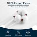 YOUR MOON Soft Support Pillow Queen Size, 100% Cotton Noiseless Cover Pillow, Fluffy Down-Alternative Filling Pillows for Sleeping, Luxury Hotel Bed Pillows for Side Sleepers (White)