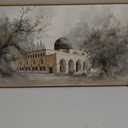 CHDITB Islamic Al Aqsa Mosque Masjid Framed Wall Art 40x20 Inch