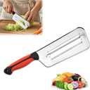 Multifunctional Vegetable Cutter, 2025 Stainless Steel Double-layer Slicer, Cabbage Slicer Shredder, Stainless Steel Shredder Knife,Shredders Knife for VegetablesStainless Steel Vegetable Cutter