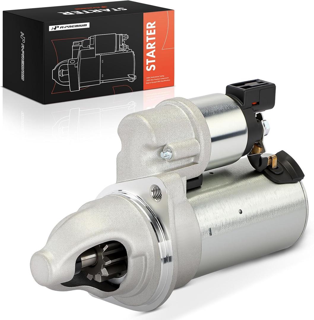 A-Premium Starter Motor Compatible with Kia Optima 2016-2018, Sportage 2017-2022 & Hyundai Elantra N/Kona 2022-2023, Tucson 2018-2021, Veloster N 2019-2022, 2.0L 2.4L, 12V 1.2KW 11-Teeth Clockwise