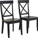 Homestyles Blair Black Dining Chairs, Set of 2