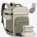 LOVEVOOK 40L Travel Backpack for Women & Men - 17.3 Inch Carry On Backpack & Personal Item Backpack for Airlines, Spacious and Durable Design, with 3 Packing Cubes