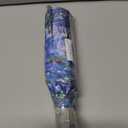 Vipsk Folding Umbrella Claude Monet Water Lilies Painting Travel Umbrella Windproof Automatic Compact Rain Travel Umbrella,Lightweight,Auto Open/Close