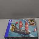 Adult Pirate Ship Building Kit, Queen Anne's Revenge Pirate Ship Mini Building Block Sets for Adults, Construction Toys Gift for Teens & Men, Not Compatible with Lego Pirate Ship, 3399 PCS