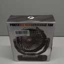 FRIZCOL 3-in-1 Camping Fan - Portable Fans Rechargeable - 24000mAh Battery Powered Fan with Light & Remote for Indoor, Outdoor, Tent, Travel, Fishing, Jobsite, Gifts for Men Dad Him - Black