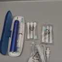 Aquasonic Vibe Series Ultra-Whitening Toothbrush  ADA Accepted Electric Toothbrush - 8 Brush Heads & Travel Case  40,000 VPM Motor & Wireless Charging - 4 Modes w Smart Timer  Sapphire Blue