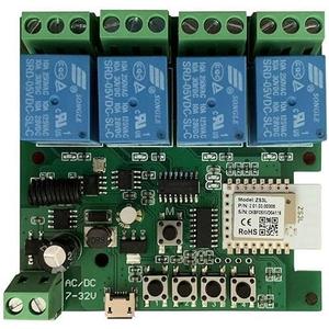 Zigbee 4CH DC7-32V USB 5V Relay Smart Switch Module,Wireless APP Remote Control with Inching/Self-Lock/Interlock modleWorks with Tuya Zigbee GatewayAlexaGoogle Home (Required ZigBee Hub)