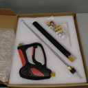 TOOLCY Pressure Washer Gun, Adjustable Power Washer Swivel Gun and Extension Wand, 4000 PSI, 7 GPM, M22-14mm to 3/8" Quick Connection, 5 Nozzle Tips, Fit Most Power Washer
