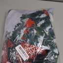 Christmas Curtains for Living Room, Tartan Striped Christmas Tree Curtain, Rod Pocket Top Window Drapes Decorations for Bedroom and Home Decor, 52W x 63L