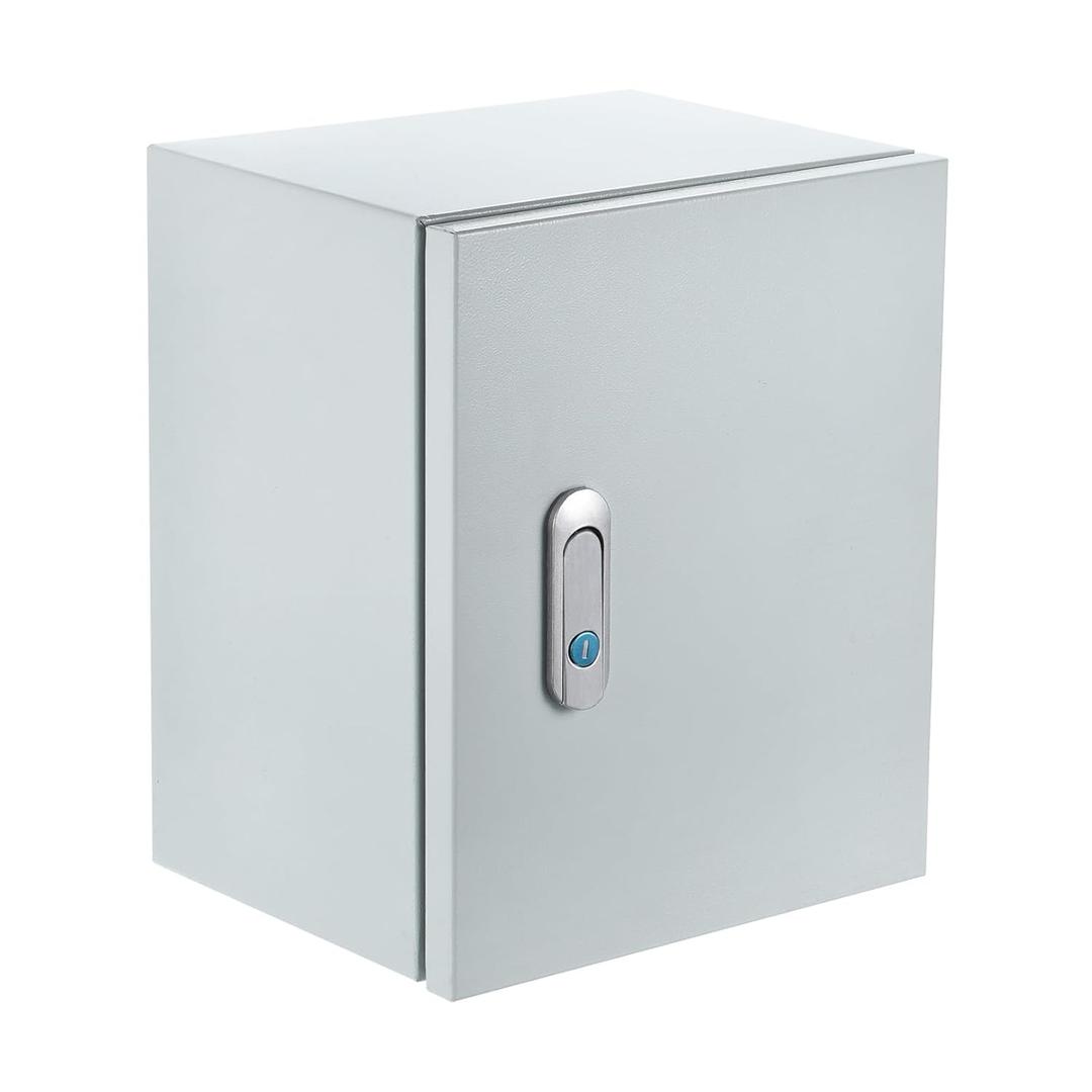 uxcell Electrical Junction Box, Portable Electrical Enclosure Box with Safety Locks and Mounting Plates, Waterproof & Dustproof Project Boxes for Electronic 12"x10"x6"