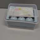 WIBIMEN Large Ice Cube Molds, Big Round Whiskey Ice Cube Trays for Freezer, Easy to Fill & Release, Whiskey Bourbon Cocktail (1.9In*6 Balls- Blue/2 Pack)