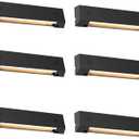 6 Pack Low Voltage AC/DC 12V LED Landscape Deck Light,Outdoor Retaining Wall Lights, IP65 Waterproof Step Lights,for Stair Lighting and Yard Patio Pathway Walkway (2700K)