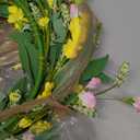 Artgar Front Door Wreath 24 Inch Spring/Summer Wreaths for Front Door, Front Door Wreaths for All Seasons for Indoor Outdoor Home Office Wall Window Wedding Farmhouse Holiday Decor (Yellow)