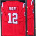 Jersey Frame Display Case Jersey Display Case Jersey Shadow Box with Uv Protection Acrylic and Hanger for Baseball Basketball Football Soccer Hockey Sport Shirt and Uniform,Black-2 Pack