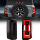 LED Tail Lights For Ford Bronco 2021-2024 Halogen Taillights Upgrade, Rear Brake Lamps Stop Taillight for Ford Bronco 2 Door/4 Door Accessories(2PCS, Smoked Lens)