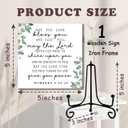 The Lord Bless You And Keep You Sign, Rustic Christian Decor, Farmhouse Home Office Decor, Inspirational Christian Gifts for Women Men, Vintage Decoration for Bedroom Bathroom, 5" x 5"-303