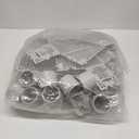 Nuanchu 8 Pcs Wedge Downspout Screen Gutter Guard Downspout Filter Gutter Leaf Debris Guards Filter Strainer for Leaves and Debris (White)