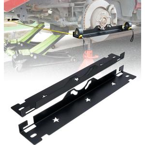 Premium Wheel Alignment Tool with Hanging Holes, Stainless Steel Toe Alignment Tool Plates, Black