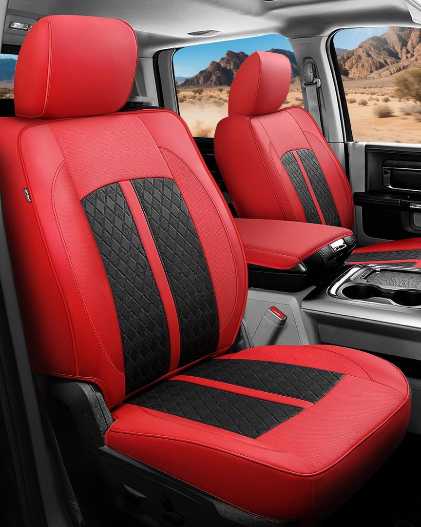 RIDEPOSH Seat Covers for 2012-2018 Dodge Ram 1500/2500/3500 Crew Cab