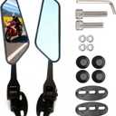 Motorcycle Mirrors Wing Adjustable Rearview Mirror for CBR1000RR CBR250RR CBR600RR Ninja 250 300 400 400R 650 ZX-10R ZX-14 Fairing Modified Foldable Side Mirrors