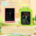 2 x LCD Writing Tablet for Kids - 8.8 inch Toddler Travel Toys Doodle Board, Dinosaur Drawing Pad Toy for Kids 3 4 5 6 7 8 Year Old Boys Girls, Stocking Stuffers Birthday Party Gifts - Green