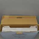 Rustic Wooden 2 Tiered Tray Stand, Farmhouse Tiered Serving Tray Decor, Rectangle Wood Display Stands for Food Fruits Cupcake and Seasonal Festive Decorations (White)