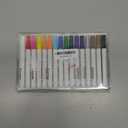 Temporary Tattoo Metallic Markers for Skin,16-Count Body Markers+77 Large Tattoo Stencils of Assorted Colors for kids and Adults,Flexible Brush Tip, Bright colors, Skin-Safe*,Cosmetic-Grade.