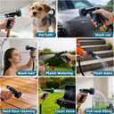 Indoor Sink Hose Attachment for Kitchen Sink or Bathroom Sink Faucet - (25FT) Sink Hose with 7 Adapters, Watering Houseplants, Dog Washing, Household Cleaning, Car Washing, 10-Function Nozzle
