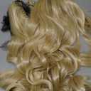 Anime Gold Pigtail Wig for Women Synthetic Long Curly Cosplay Wig Halloween Costume Party Cosplay Wig (Color-9)