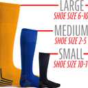 2 x Franklin Sports Youth Baseball + Softball Socks - Baseball + Softball Knee Socks for Kids - Boys + Girls Tall Sports Socks (Orange)