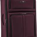U.S. Traveler Anzio Softside Expandable Luggage with Spinner Wheels, Burgundy, 30-Inch Large