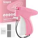 Stitch Gun for Clothes - Handheld Stitch Gun Quick Clothing Fixer - Tagging Gun - Includes 6 Needle, 1000 Black Fasteners & 1000 White Fasteners