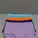 Molasus Women's Cotton Underwear High Waisted Full Coverage Ladies Panties, L