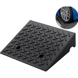 Rubber Curb Ramp 19.6"  19.6"  5", Heavy Duty Rubber Threshold Ramp, Portable Driveway Ramp for Sidewalk Cars Motorcycles Wheelchairs Trailers Scooter Lawnmower Loading Dock Pets