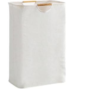 72L Laundry Basket, Collapsible Laundry Hamper with Handle, Large Laundry Basket Hamper for Clothes, Travel,Towels＆Toys in the Family and Dorm, White
