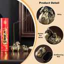 Gallop Toward Prosperity: Alloy Horse Incense Burner Holder-2-in-1 Stick & Coil Incense Tray,Feng Shui Home Decor for Meditation,Yoga,Office (Large)