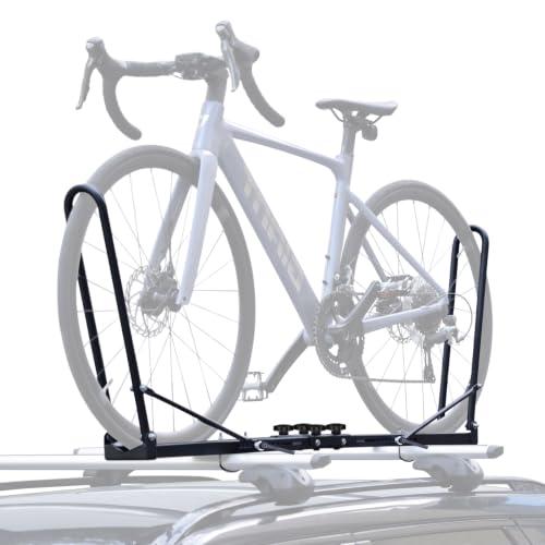 Upright Roof Bike Rack Mount, 2 Arms, Rooftop Bike Carrier for SUV CAR