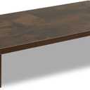 TEAMIX 20 Inch Monitor Stand Riser, Wooden Desktop Riser for TV/PC/Laptop/Printer, Rustic Brown Monitor Riser with Storage, Computer Stand Keyboard Organizer