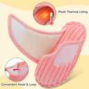 Besroad Kids Slippers Girls Boys House Slippers Adjustable Warm Memory Foam House Shoes Soft Corduroy Bedroom Slides Indoor Outdoor