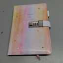 CAGIE Diary with Lock for Girls Age 8-12,Birthday Gifts for 9 10 11 12 Year Old Girls, Tie Dye Design 192 Pages Diary with Pen, 5.7 x 8.5 Inch Journal with Lock for Women Girl (Orange)
